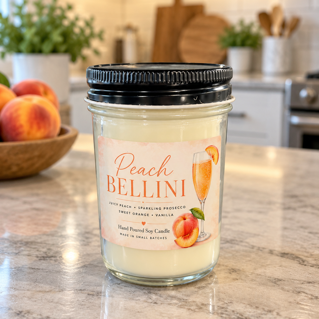 peach bellini candle