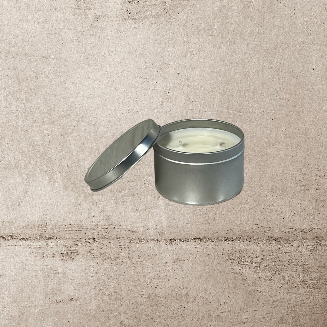 8 oz Silver Tin Soy Candles 12 Pack My Heavenly Scents