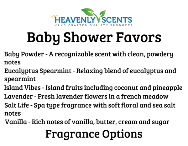 Baby Shower Favors Soy Wax Candles