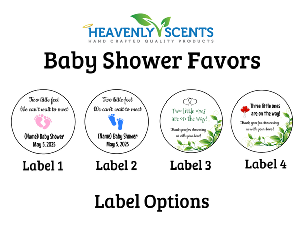 Baby Shower Favors Soy Wax Candles