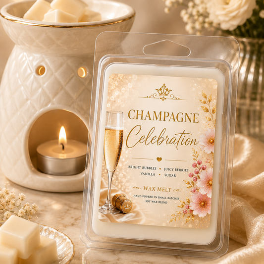champagne toast wax melt