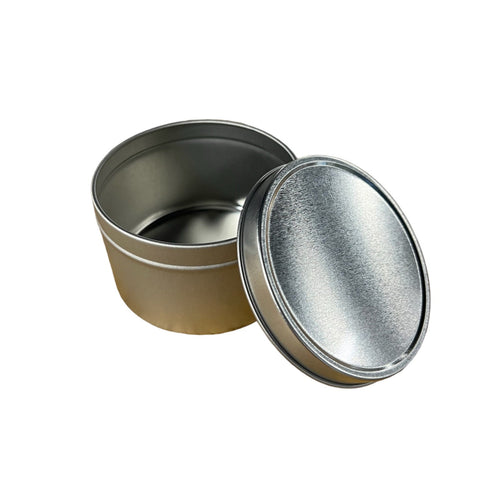 8 oz Silver Metal Tin Myheavenlyscents