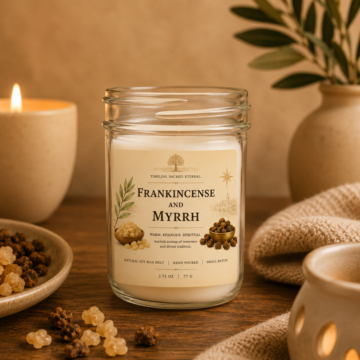 Frankincense Myrrh Candle
