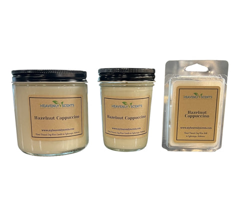 Hazelnut Cappuccino Soy Candle Heavenly scents
