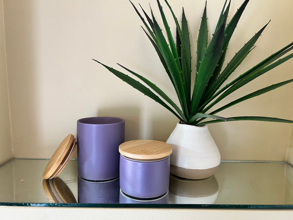 Amethyst Ceramic, Double Wicked Soy Candle
