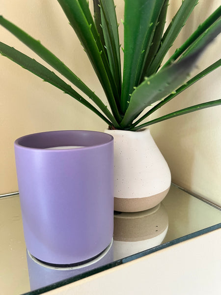 Amethyst Ceramic, Double Wicked Soy Candle