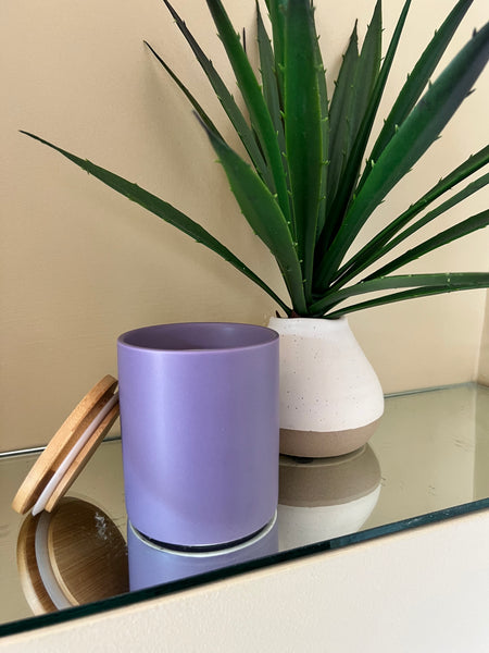 Amethyst Ceramic, Double Wicked Soy Candle