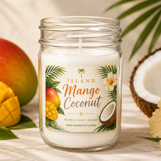 island mango coconut candle