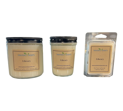 Library Soy Candle Heavenly Scents