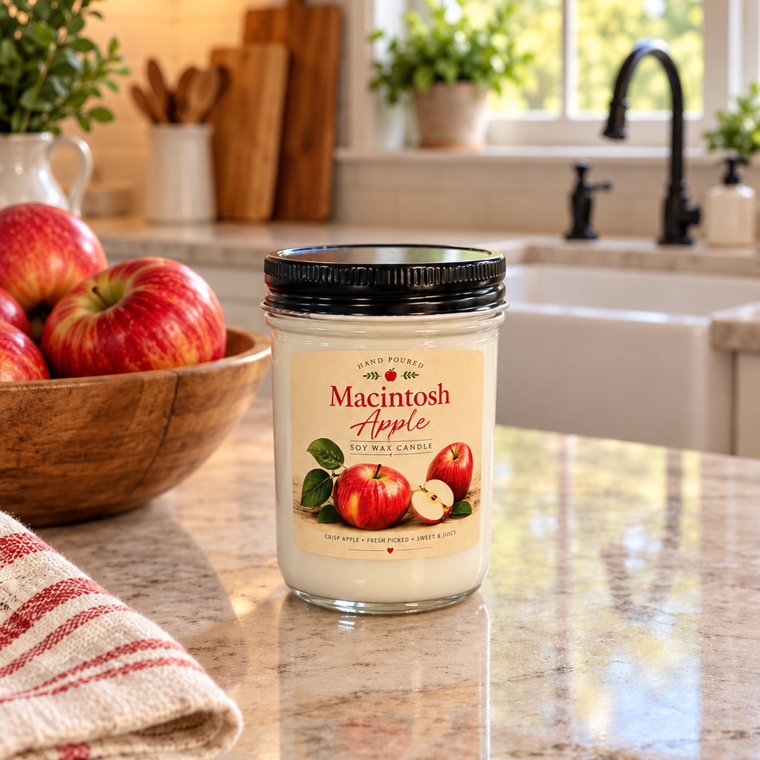 Macintosh Apple Candle