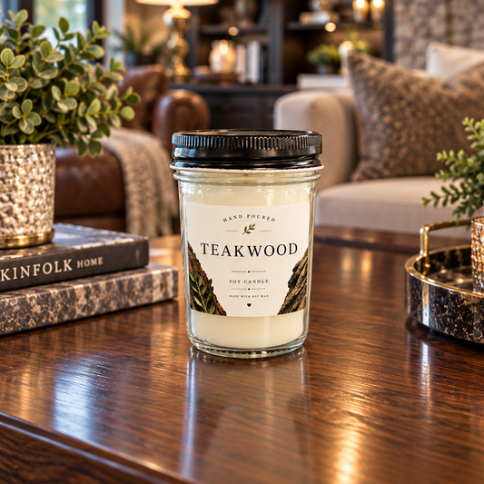 Mahogany Teakwood Candle