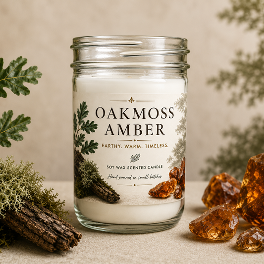 Oakmoss Amber Candle
