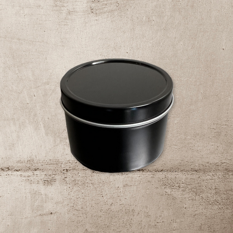 Heavenly Scents Black Tin Soy No Label Wholesale Candle