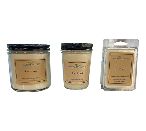 Patchouli Soy Candle Heavenly Scents