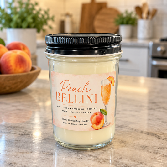 peach bellini candle