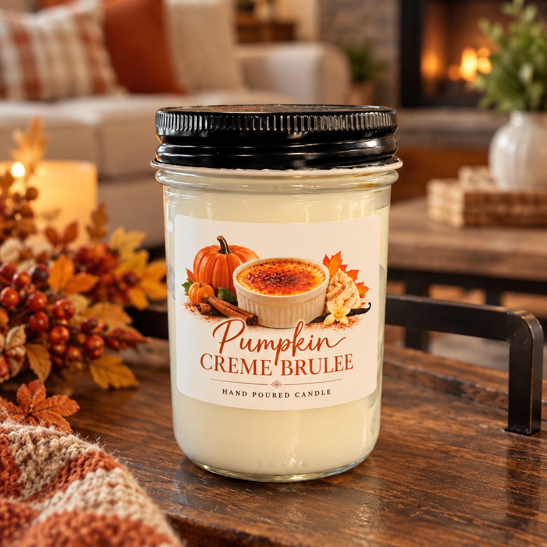 pumpkin creme brulee candle
