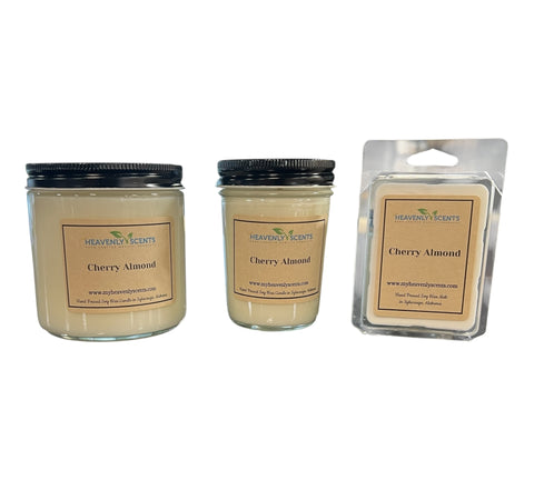 Cherry Almond Soy Candle and Wax Melt