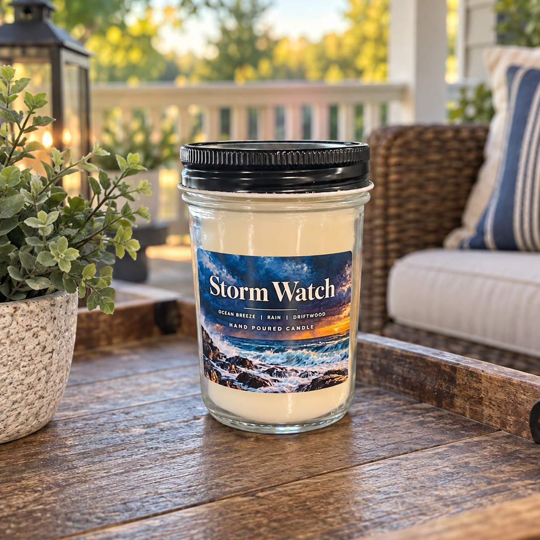 storm watch candle