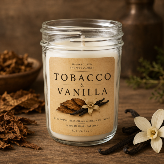 Tobacco Vanilla Wax Candle