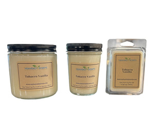 Tobacco Vanilla Soy Candle Heavenly Scents