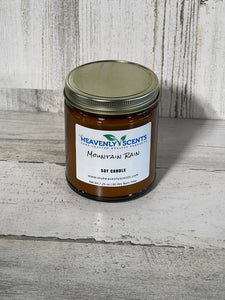 Mountain Rain Soy Wax Candle from Heavenly Scents