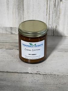 Clean Cotton Soy Candle from Heavenly Scents