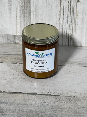 Tropical Rainforest Soy Wax Candle from Heavenly Scents