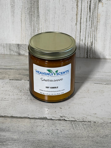 Sandalwood Soy Wax Candle from Heavenly Scents