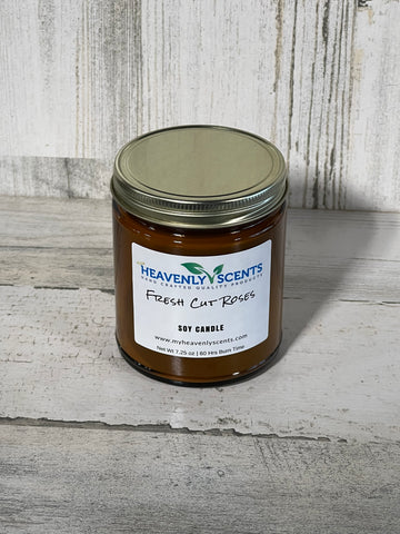 Fresh Cut Roses Soy Candle Heavenly Scents