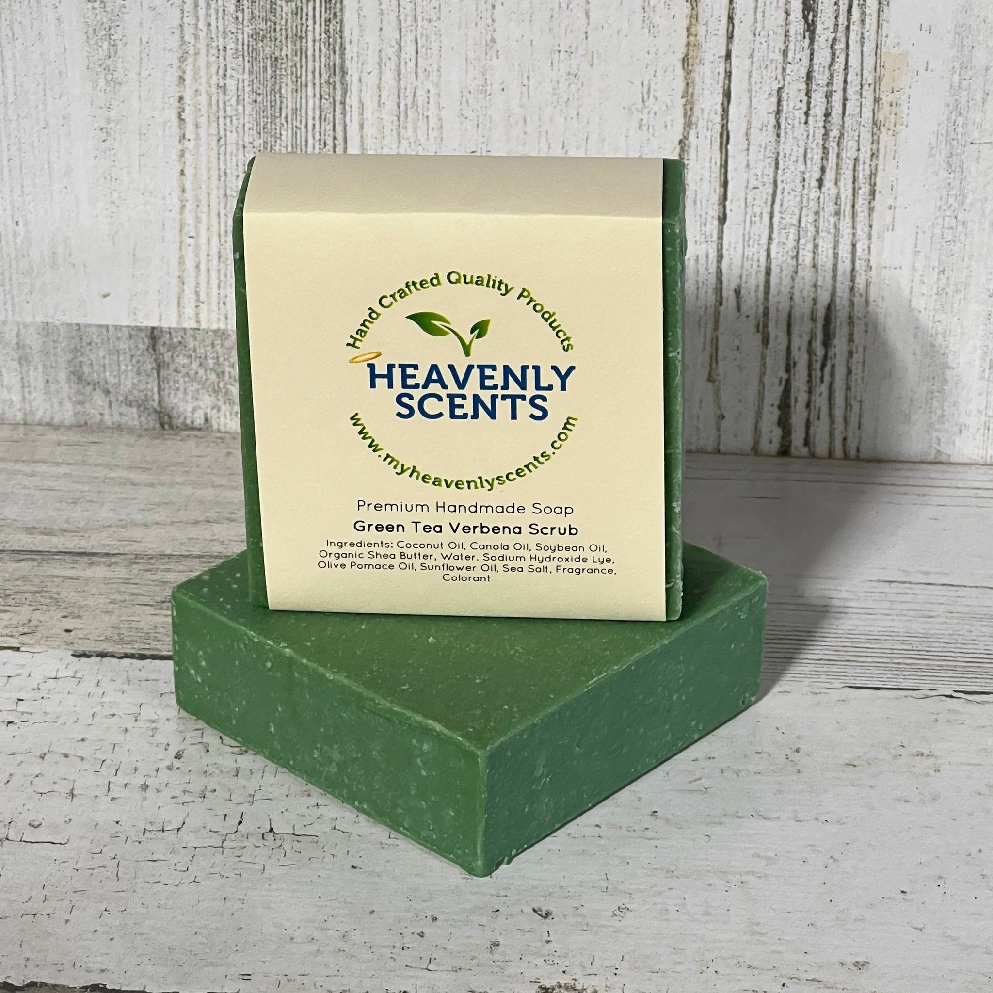 Green Tea Verbena Scrub Cold Processed Soap Myheavenlyscents